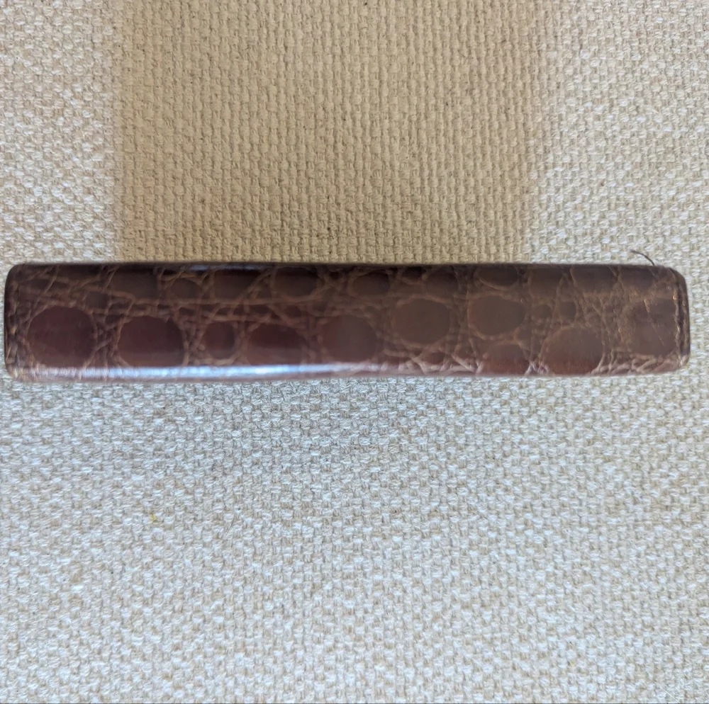 Travel Nail Care Kit, Faux‎ Leather Brown Case